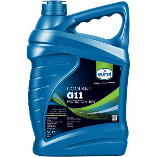 Eurol Coolant G11 зеленый -36 °C, 5 л (E5040105) готовый антифриз