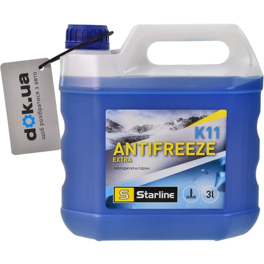 Starline Extra K11 G11 синий 3 л (NAK11-3) концентрат антифриза