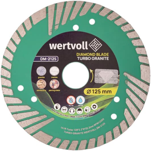 Круг відрізний WERTVOLL DM-2125 125 мм