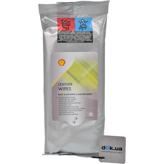 Салфетки Shell Leather Wipes (New) AZ074 из нетканого материала 20 шт