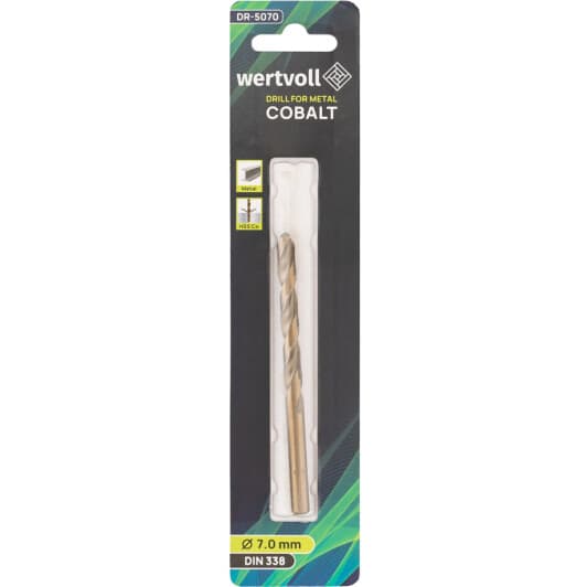 Свердло WERTVOLL спіральне по металу DR-5070 7 мм