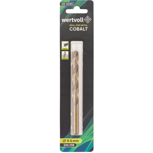 Сверло WERTVOLL спиральное по металлу DR-5090 9 мм
