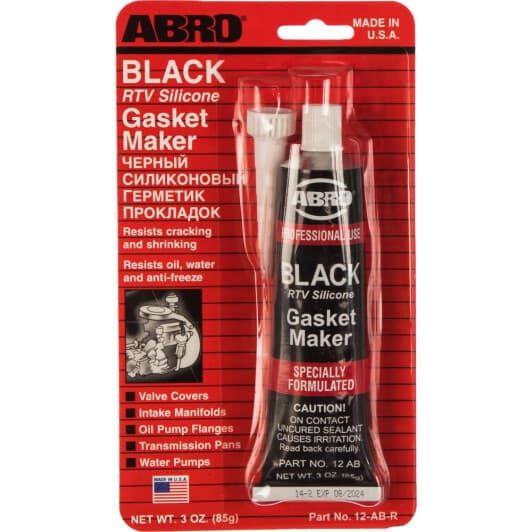 Формувач прокладок ABRO RTV Silicone Gasket чорний
