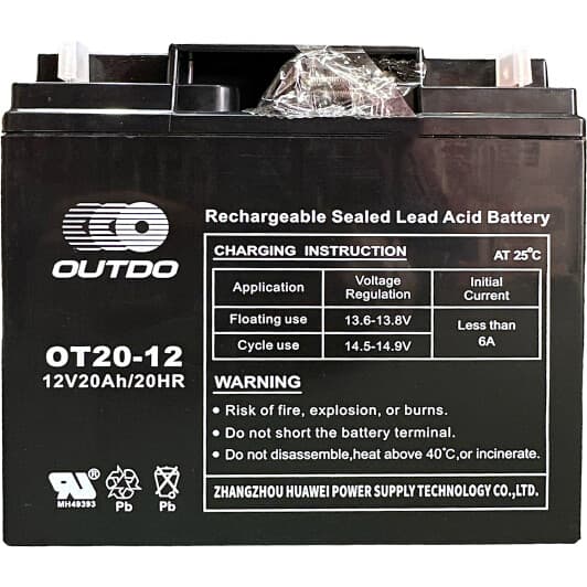 Аккумулятор для ИБП Outdo OT20-12 ОТ20-12 20 Ач 12 В