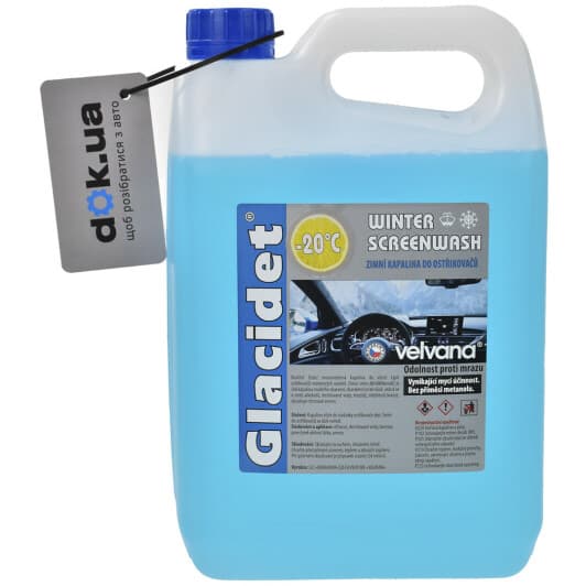 Омыватель стекла VELVANA Glacidet зимний -20°С лимон (3,78 л)