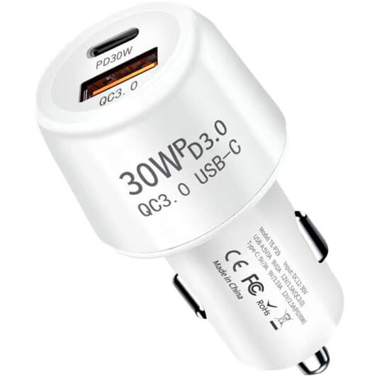USB зарядка в авто XoKo CQC-220-WH