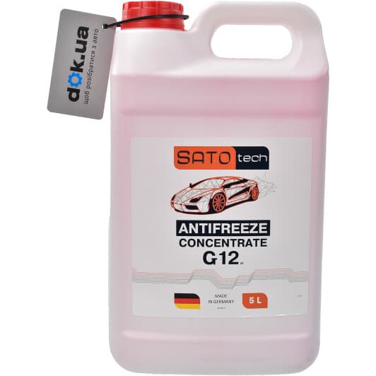 SATO tech G12 красный 5 л (G1205R) концентрат антифриза