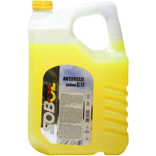 Sobol G11 желтый -30 °C, 10 л (10879) готовый антифриз