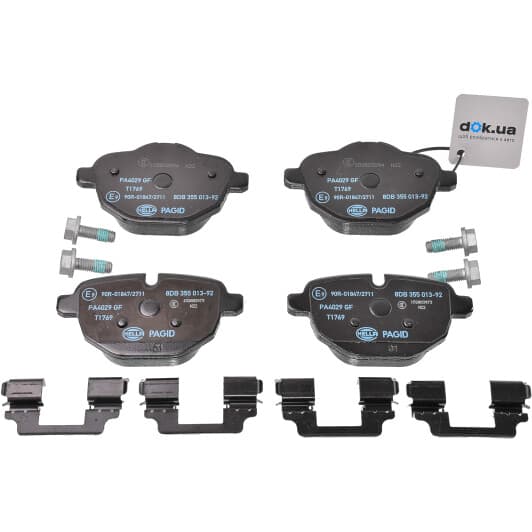 8DB 355 013-921 Hella Pagid Тормозные колодки