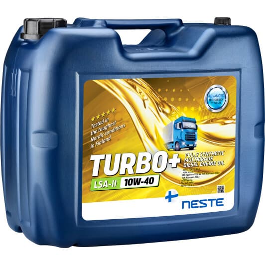 Neste Turbo+ LSA-II 10W-40 моторное масло