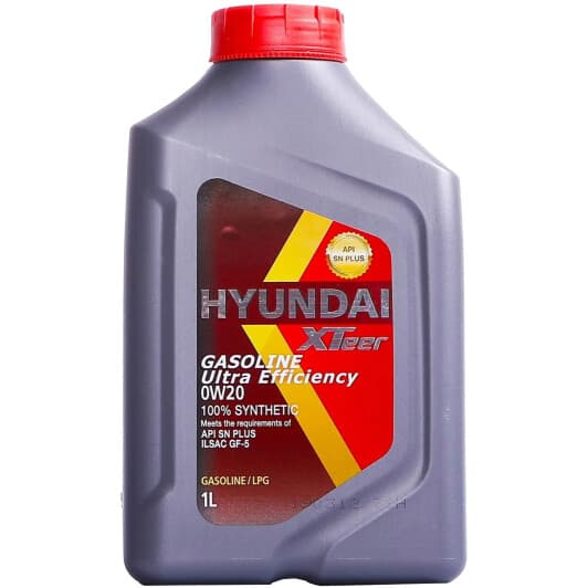 Hyundai XTeer Gasoline Ultra Efficiency 0W-20 (1 л) моторна олива