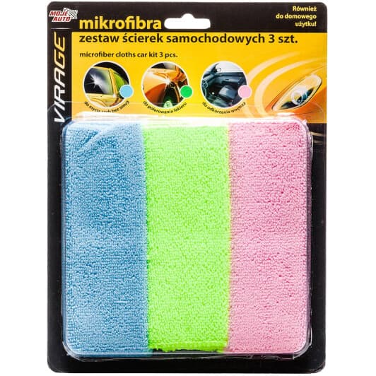 Набір серветок Moje Auto 97-008 мікрофібра 3 шт