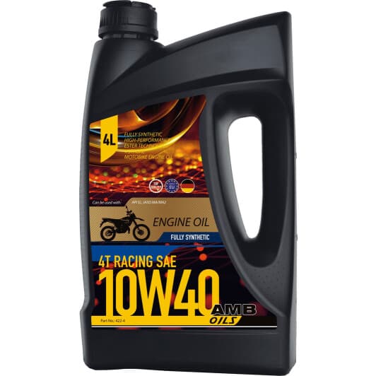 Моторное масло 4T AMB Racing 10W-40 синтетическое