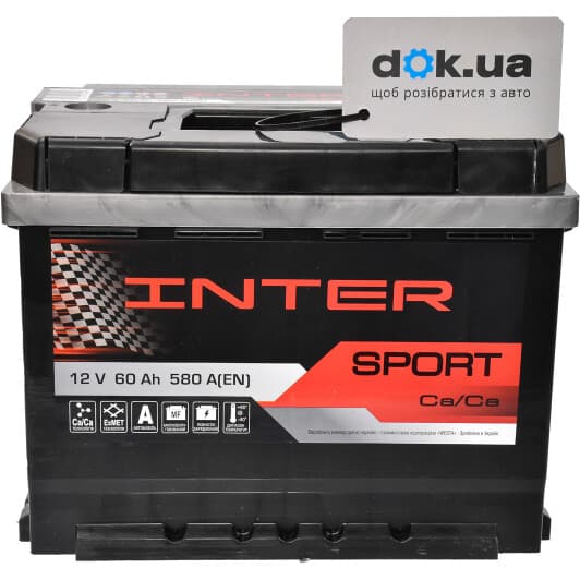 Аккумулятор Inter 6 CT-60-R Sport 4820219073918