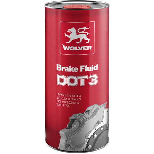 Гальмівна рідина Wolver Brake Fluid DOT 3 ABS