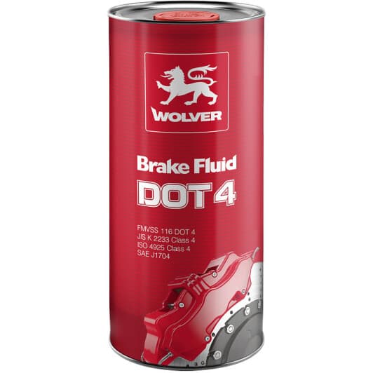 Гальмівна рідина Wolver Brake Fluid DOT 4 ABS