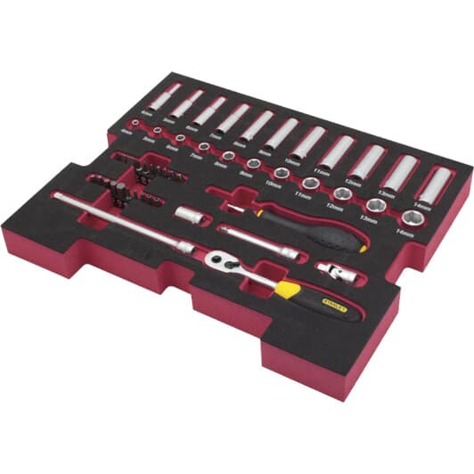 Набор бит и торцевых головок с держателем и трещоткой Stanley FMHT0-74295 20 шт.