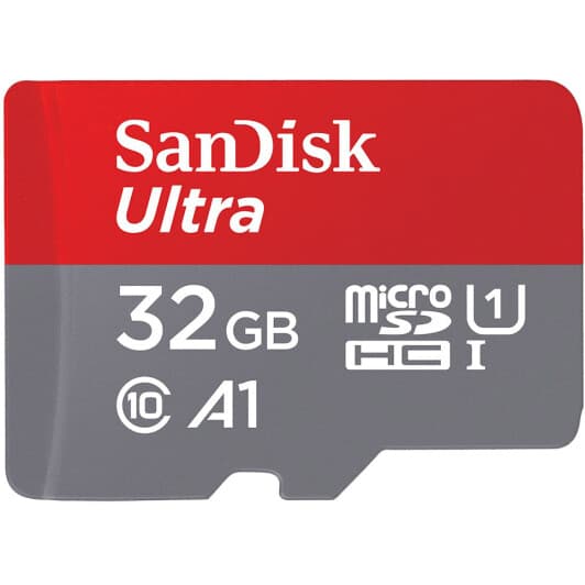 Карта памяти SanDisk Ultra microSDHC 32 ГБ с SD-адаптером