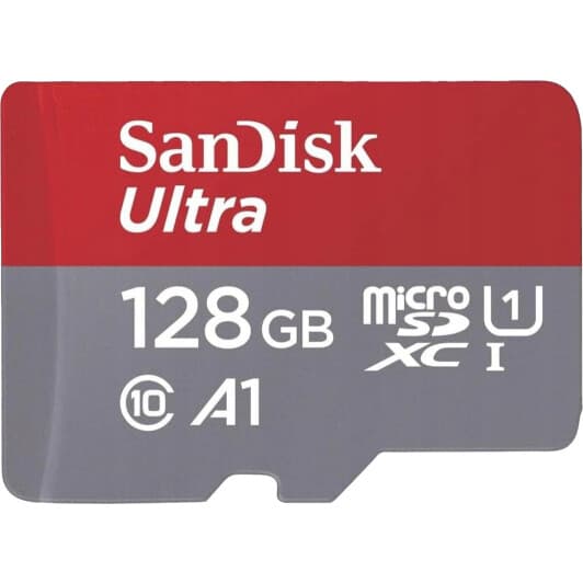 Карта памяти SanDisk Ultra microSDXC 128 ГБ с SD-адаптером SDSQUAB-128G-GN6IA