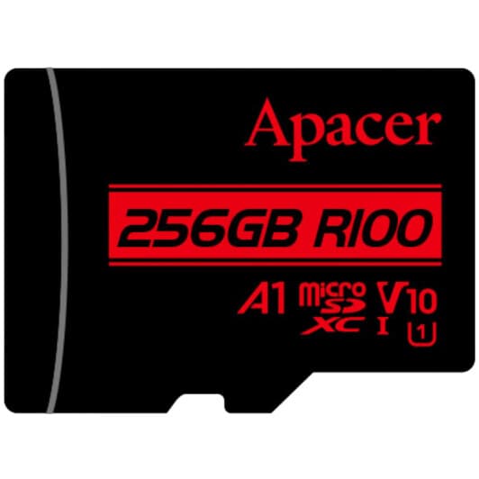 Карта пам’яті Apacer microSDXC 256 ГБ з SD-адаптером AP256GMCSX10UB-R