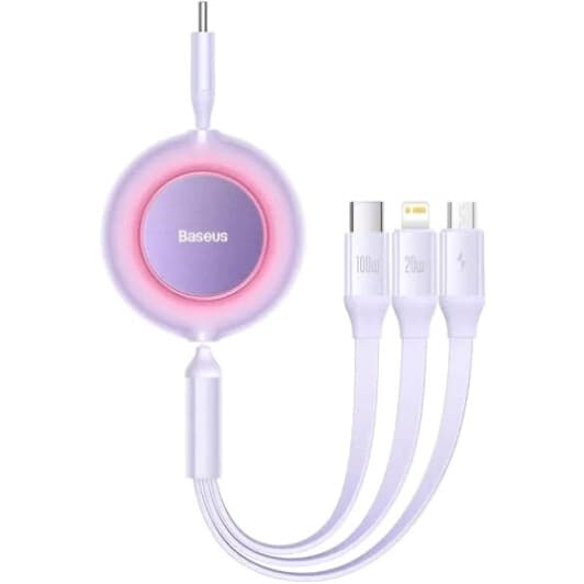 Кабель 3 в 1 Baseus Apple Lightning - Micro USB - type-C Bright Mirror 2 CAMJ010205 1,1 м