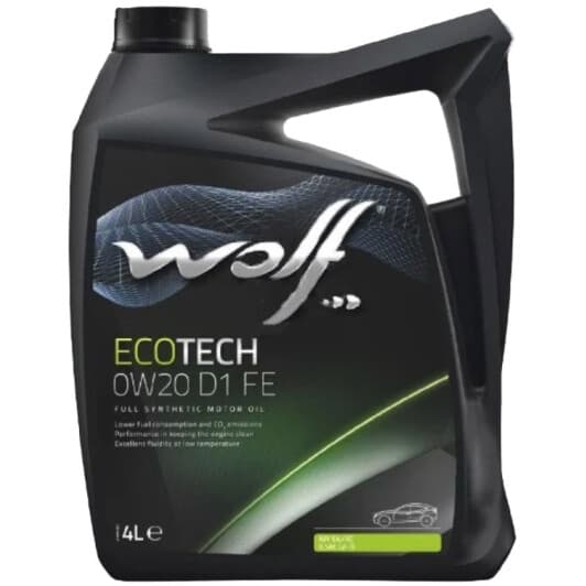 Wolf Ecotech D1 FE 0W-20 (4 л) моторна олива