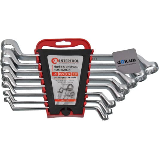 Набор ключей накидных Intertool HT-1102 6x7-20x22 мм 8 шт