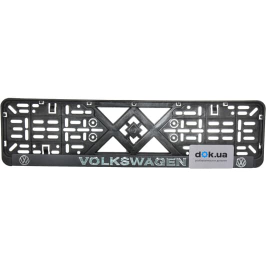 Рамка номерного знака Eurotermix 45573 колір чорний на Volkswagen