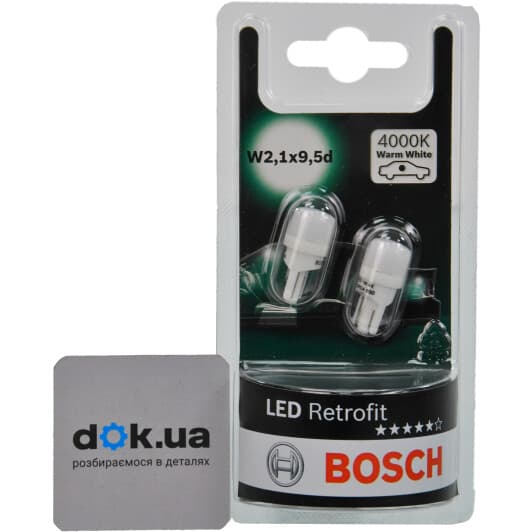 Автолампа Bosch Retrofit LED W5W W2,1x9,5d 1 W біла 1987301506