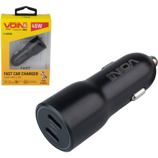 USB зарядка в авто Voin C-45312Q