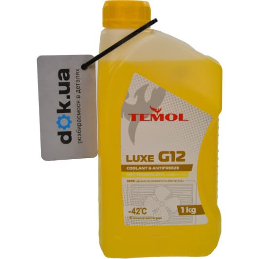 TEMOL Luxe G12 желтый -42 °C, 1 л (T-LG12Y-1L) готовый антифриз