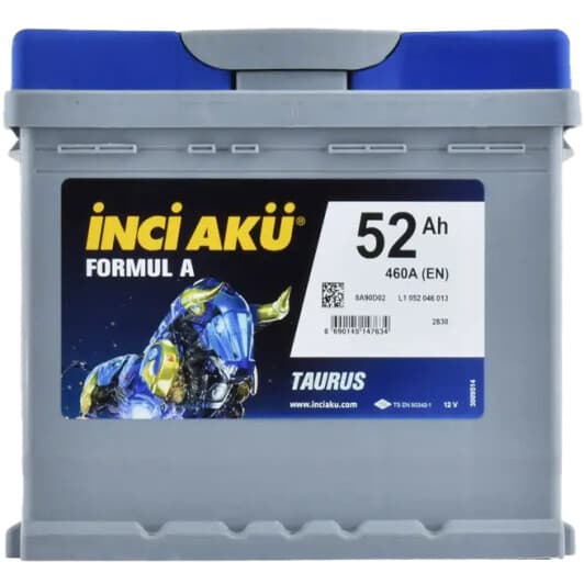 Аккумулятор Inci Aku 6 CT-52-R Formul A Taurus L1052046013