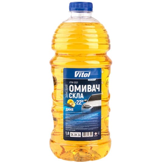 Омивач скла Vitol зимовий -22 °С диня (1,8 л)