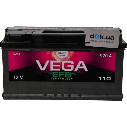 Аккумулятор VEGA 6 CT-110-R EFB Start Stop V110092013