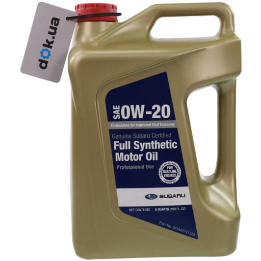 Олива Subaru Synthetic Motor Oil 0W-20