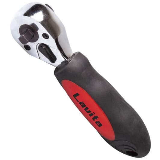 Трещотка Lavita LA151438 с переставным посадочным квадратом 1/4"x3/8" 72 зубца 150 мм