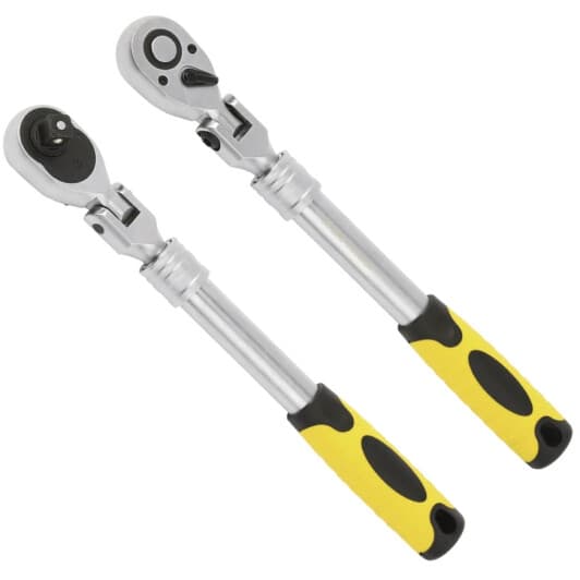 Тріскачка JBM 52197 телескопічна з шарніром 1/2" 72 зубця 350 мм