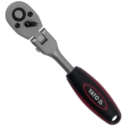 Тріскачка Yato YT-0327 з шарніром 1/2" 72 зубця 290 мм
