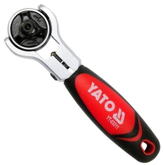 Тріскачка Yato YT-03311 з шарніром 1/4" 72 зубця 115 мм