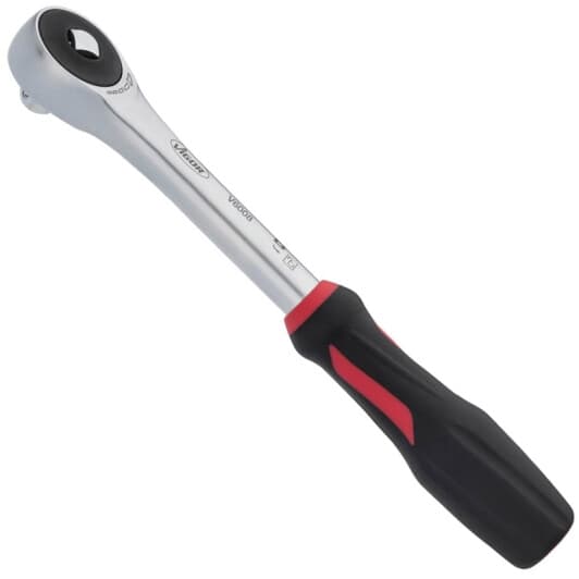 Тріскачка Vigor V6008 з переставним посадковим квадратом 3/8" 72 зубця 237 мм