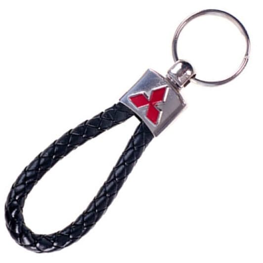 Брелок Vitol з логотипом Mitsubishi сірий + чорний 48688