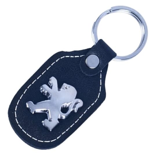 Брелок Vitol с логотипом Peugeot черный 28814