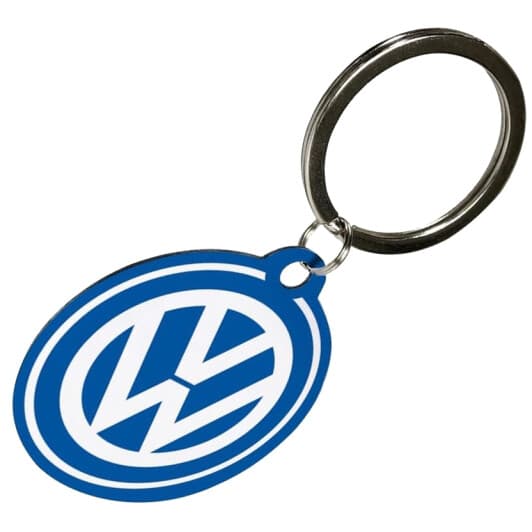 Брелок Nostalgic art с логотипом Volkswagen синий + белый 48048