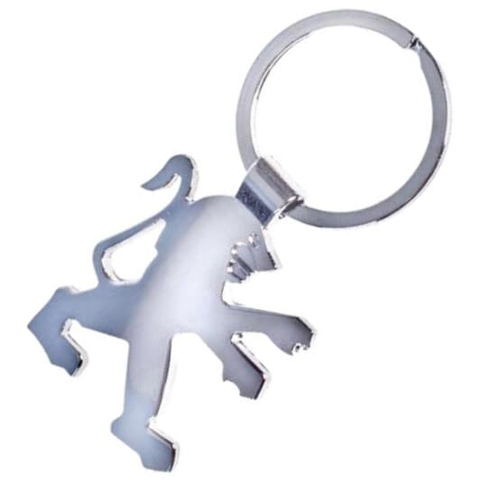 Брелок Vitol з логотипом Peugeot сірий 00000031617