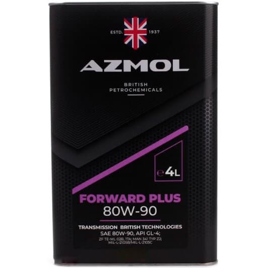 Трансмиссионное масло Azmol Forward Plus GL-5 80W-90 минеральное