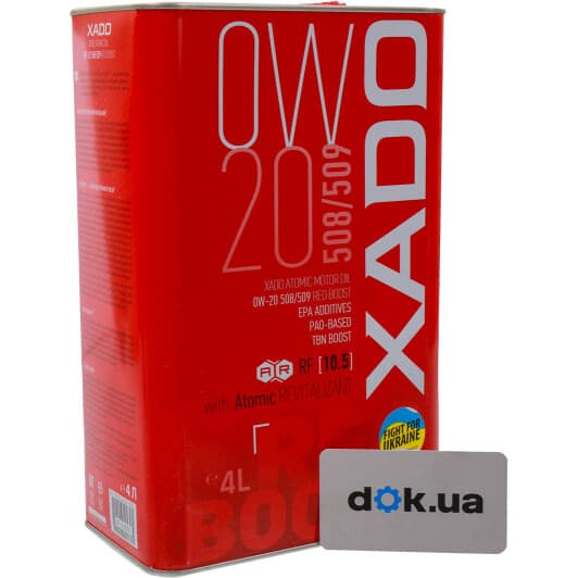 Xado Atomic Oil 508/509 RED BOOST 0W-20 (4 л) моторное масло