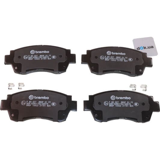 P 83 027 Brembo Тормозные колодки