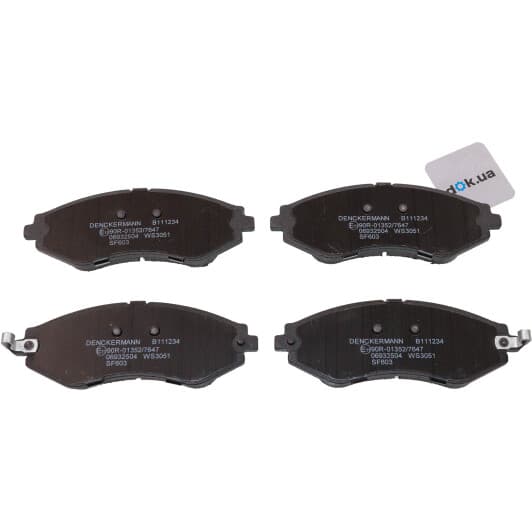 B111234 Denckermann Гальмівні колодки