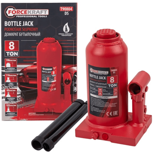 Домкрат Forcekraft Bottle Jack бутылочный гидравлический 8 т FK-T90804