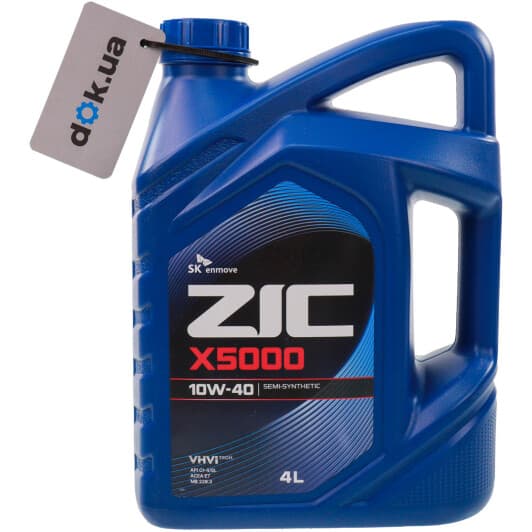 ZIC X5000 10W-40 (4 л) моторное масло